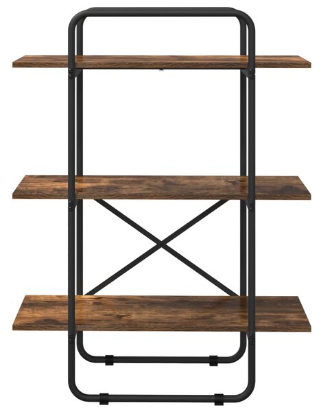Könyvespolc 3 szintes 60 x 35 x 105 cm PB Füstös Tölgy