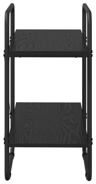 Könyvespolc 2 szintes 60 x 35 x 70 cm PB Fekete Tölgy