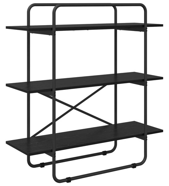 Könyvespolc 3 szintes 100 x 35 x 105 cm PB Fekete Tölgy