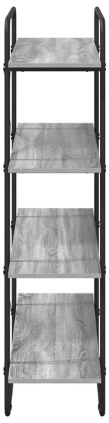 Könyvespolc 4 szintes 100 x 35 x 140 cm PB Szürke Sonoma