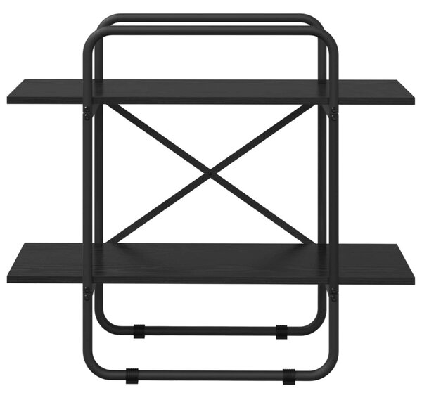 Könyvespolc 2 szintes 60 x 35 x 70 cm PB Fekete Tölgy