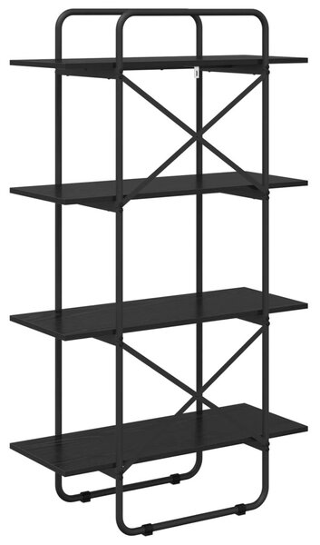 Könyvespolc 4 szintes 60 x 35 x 140 cm PB Fekete Tölgy