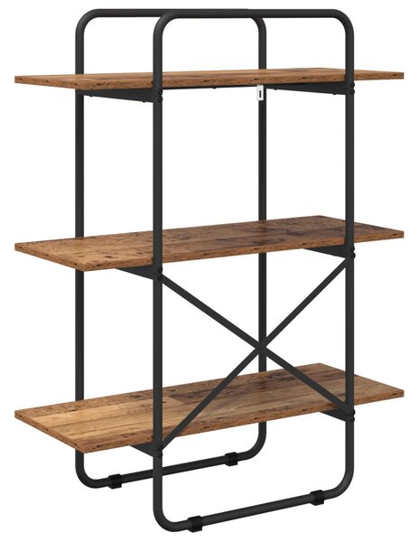 Könyvespolc 3 szintes 60 x 35 x 105 cm PB Tölgyfa