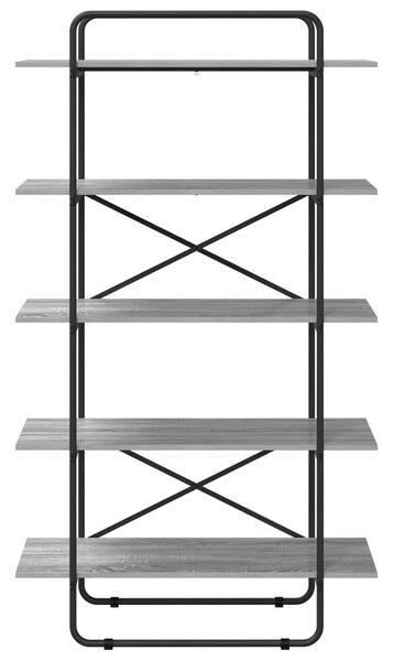 Könyvespolc 5 szintes 100 x 35 x 175,5 cm PB Szürke Sonoma