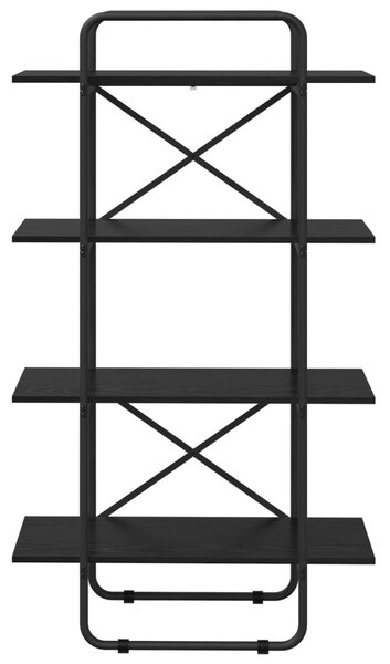Könyvespolc 4 szintes 60 x 35 x 140 cm PB Fekete Tölgy