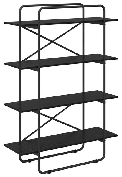 Könyvespolc 4 szintes 100 x 35 x 140 cm PB Fekete Tölgy