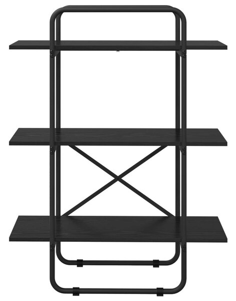 Könyvespolc 3 szintes 60 x 35 x 105 cm PB Fekete Tölgy