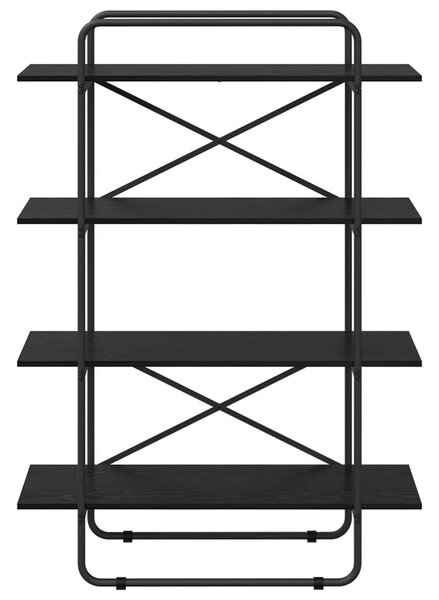 Könyvespolc 4 szintes 100 x 35 x 140 cm PB Fekete Tölgy