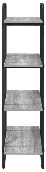 Könyvespolc 4 szintes 60 x 35 x 140 cm PB Szürke Sonoma