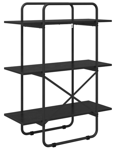 Könyvespolc 3 szintes 60 x 35 x 105 cm PB Fekete Tölgy
