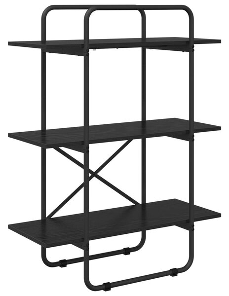 Könyvespolc 3 szintes 60 x 35 x 105 cm PB Fekete Tölgy