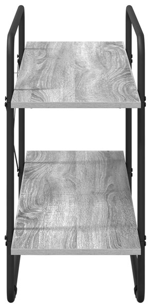 Könyvespolc 2 szintes 100 x 35 x 70 cm PB Szürke Sonoma