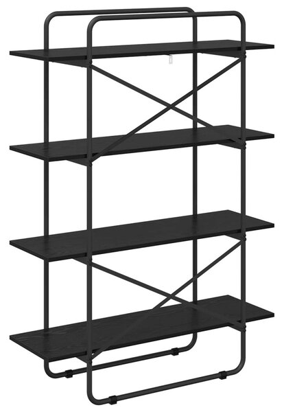 Könyvespolc 4 szintes 100 x 35 x 140 cm PB Fekete Tölgy