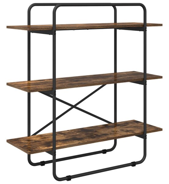 Könyvespolc 3 szintes 100 x 35 x 105 cm PB Füstös Tölgy