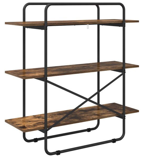 Könyvespolc 3 szintes 100 x 35 x 105 cm PB Füstös Tölgy