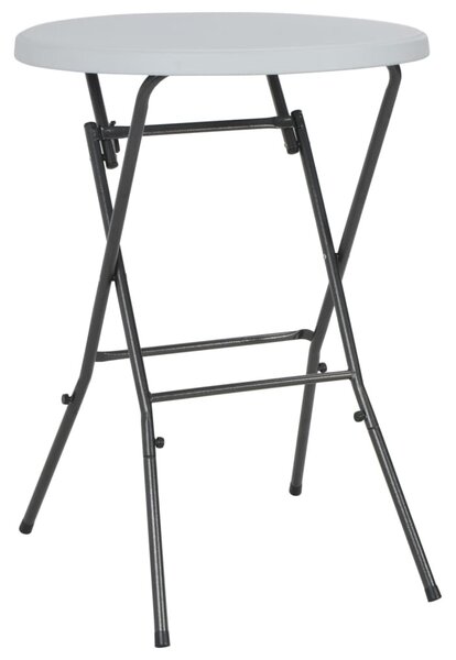 Fehér HDPE összecsukható bárasztal 80 x 110 cm