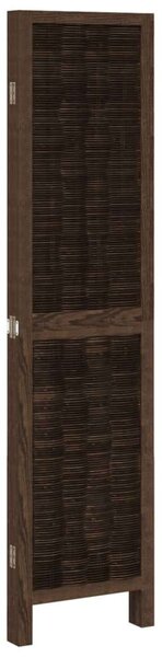 VidaXL 4 Paneles Térelválasztó - Tömör Császárfa - 140-145x160 cm