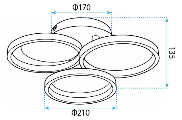 LED fali lámpa APP1919-W Black