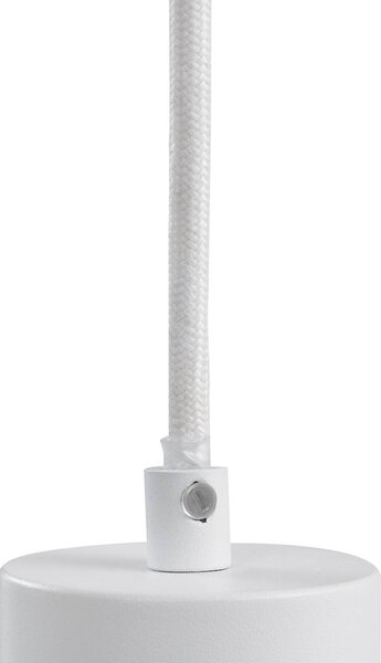 Lindby lógó világítás Joffrey, 76 cm, fehér, 4 izzós, GU10, dimmelhető, Fehér / opál, Nappali / Étkező, fém, Modern