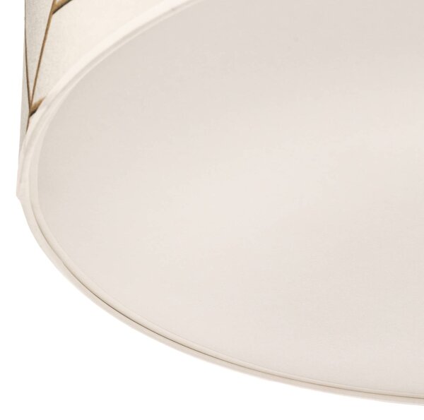 Eko-Light Zulu mennyezeti világítás fehér/arany, kerek, dimmelhető, Sárgaréz / arany, Nappali / Étkező, Textil / szövet / selyem, Modern