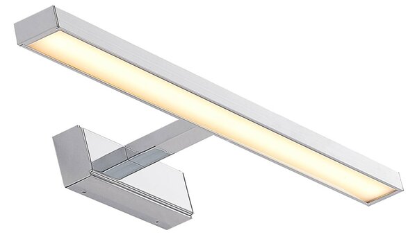 Lindby LED tükörvilágítás Jukka, 60 cm, króm, fém, IP44, Króm / ezüst, Fürdőszoba, Alumínium, Modern