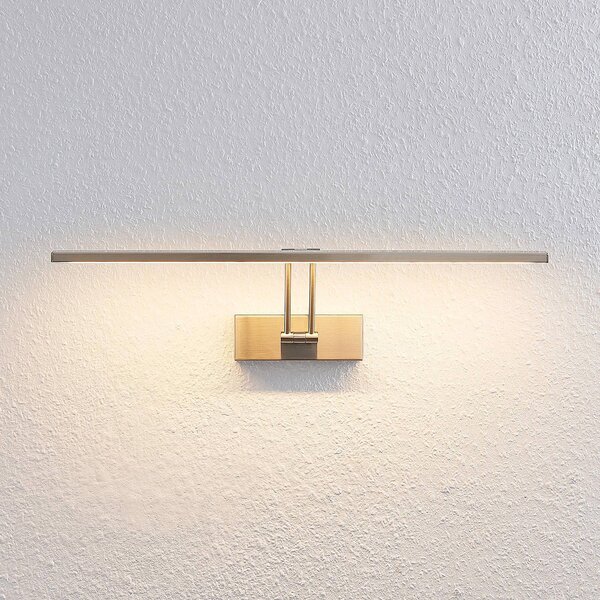 Lucande Thibaud LED kép világítás, nikkel, 51,4 cm, Alu / szürke / cink, Nappali / Étkező, fém, Modern