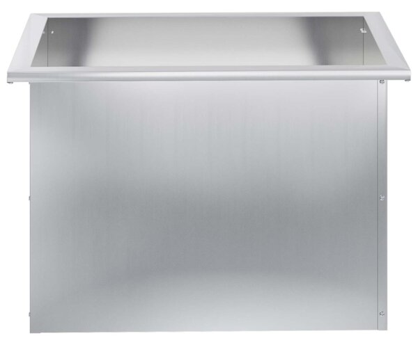Led-es kerti virágláda Ezüst 40 x 60 x 40 cm Horganyzott Acél
