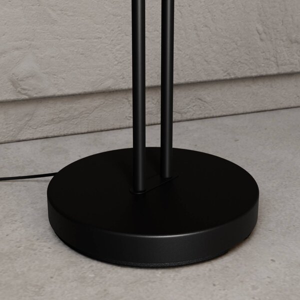 Lucande állólámpa Medira, fekete, 2-fényű, állítható, GU10, Fekete, Nappali / Étkező, fém, Modern