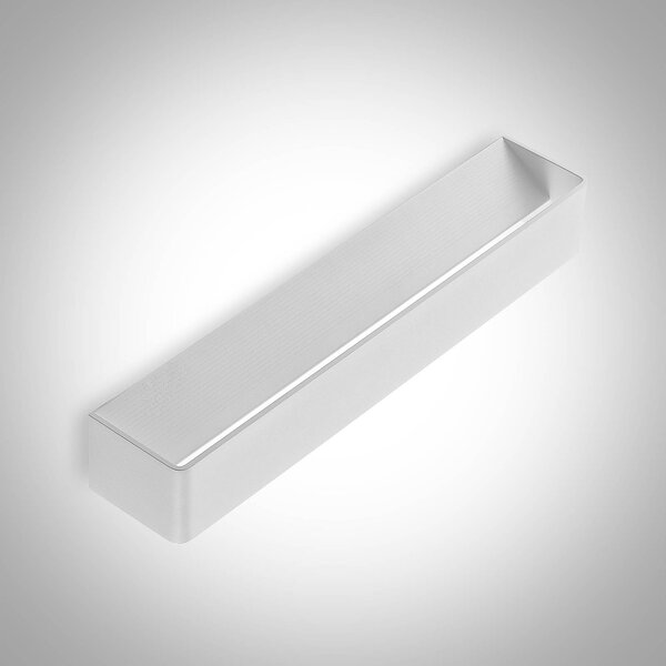 Arcchio LED fali lámpa Karam, 53 cm, fehér, fém, fel/le, dimmelhető, Fehér / opál, Nappali / Étkező, Alumínium, Modern