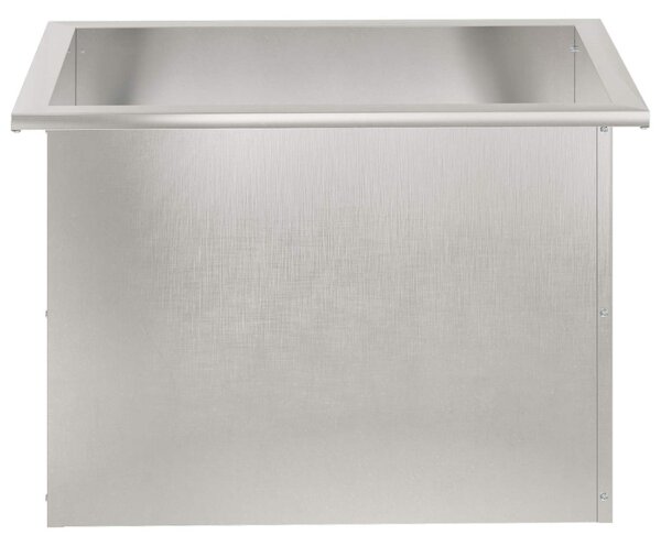 Led-es kerti virágláda 2 db Ezüst 40 x 60 x 40 cm