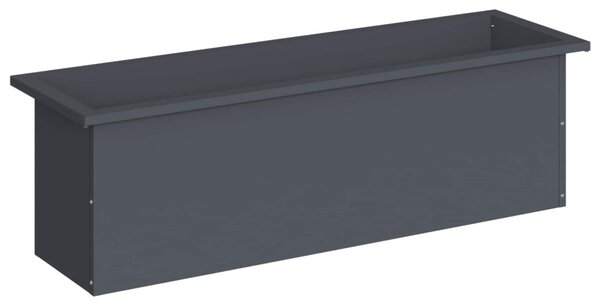 Led-es kerti virágláda Antracit 30 x 100 x 30 cm Acél