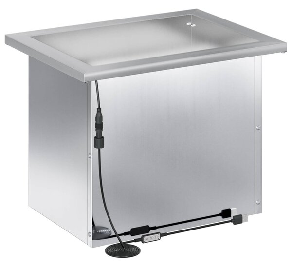 Led-es kerti virágláda 2 db Ezüst 30 x 40 x 30 cm