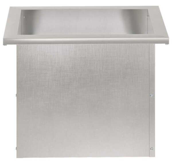 Led-es kerti virágláda 2 db Ezüst 30 x 40 x 30 cm