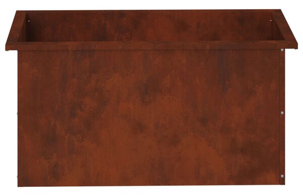 Led-es kerti virágláda 2 db Rozsdás 40 x 80 x 40 cm