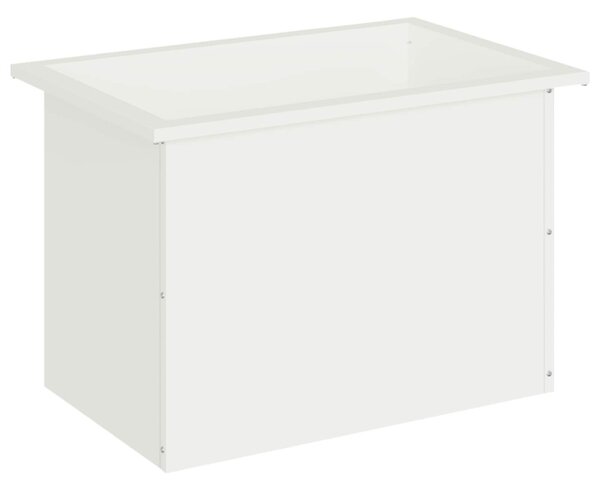 Led-es kerti virágláda Fehér 40 x 60 x 40 cm Acél
