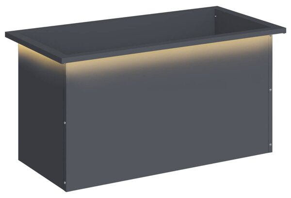 Led-es kerti virágláda Antracit 40 x 80 x 40 cm Acél