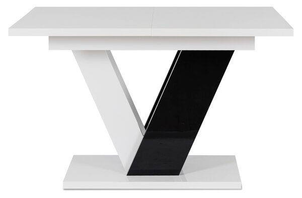 JAKS Clark étkezőasztal 120 cm fekete fehér gloss glamour