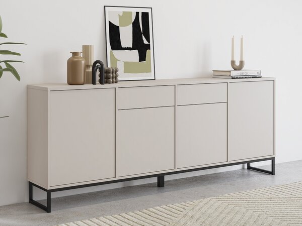 Komód Camtolo 102, Laminált forgácslap, 84x209x37cm, Kasmír