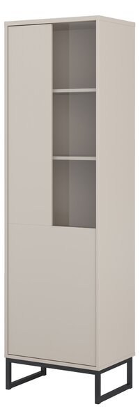 Könyvespolc Camtolo 104, Ajtókkal, Zárt, Laminált forgácslap, 181x53x37cm, Kasmír