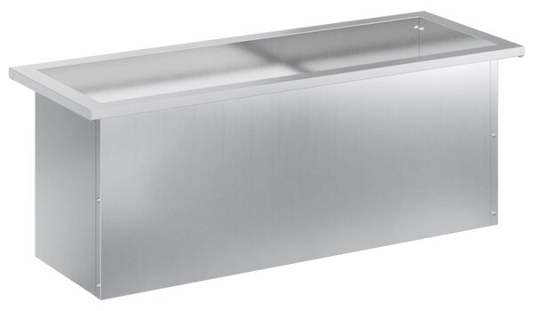 Led-es kerti virágláda Ezüst 30 x 80 x 30 cm Horganyzott Acél