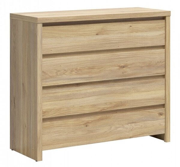 Komód Nolroma 105, Laminált forgácslap, 92x105x41cm, Tölgy