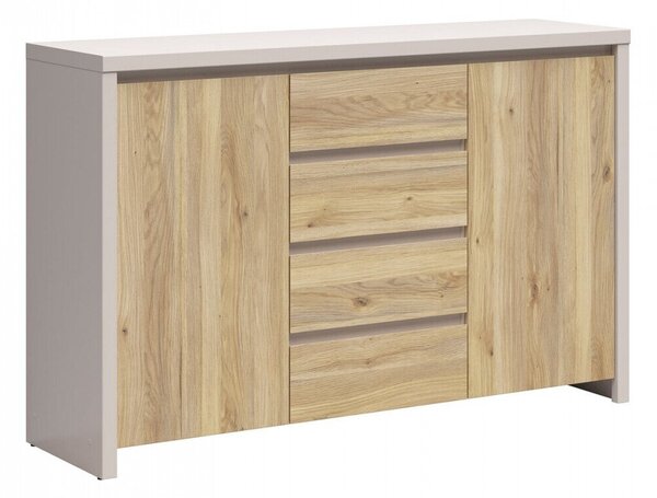 Komód Nolroma 103, Laminált forgácslap, 92x144x41cm, Kasmír, Tölgy