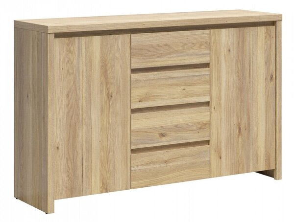 Komód Nolroma 103, Laminált forgácslap, 92x144x41cm, Tölgy