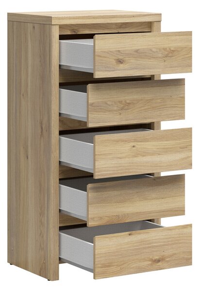 Komód Nolroma 106, Laminált forgácslap, 113x56x41cm, Tölgy