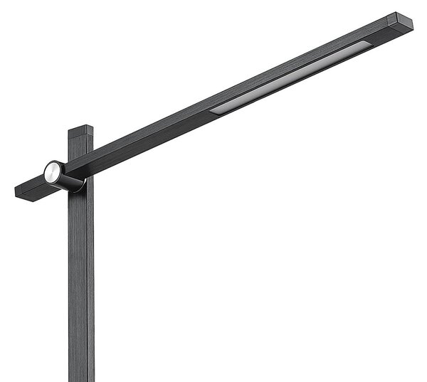 Lucande Wasko LED asztali lámpa, dimmelhető, dimmelhető, Fekete, Dolgozószoba / Iroda, fém, Modern