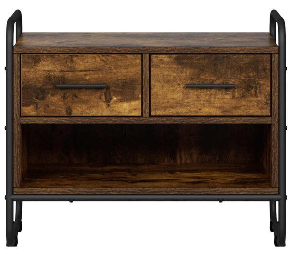 TV szekrény 60 x 30 x 50 cm Füstös Tölgy Szerelt Fa
