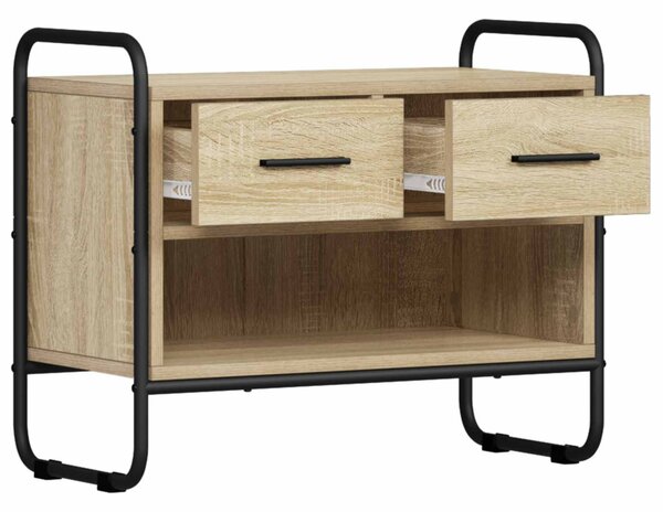 TV szekrény 60 x 30 x 50 cm Sonoma Tölgy Szerelt Fa