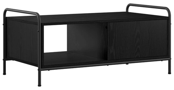 Dohányzóasztal Fekete Tölgy 90 x 49 x 41 cm Szerelt Fa