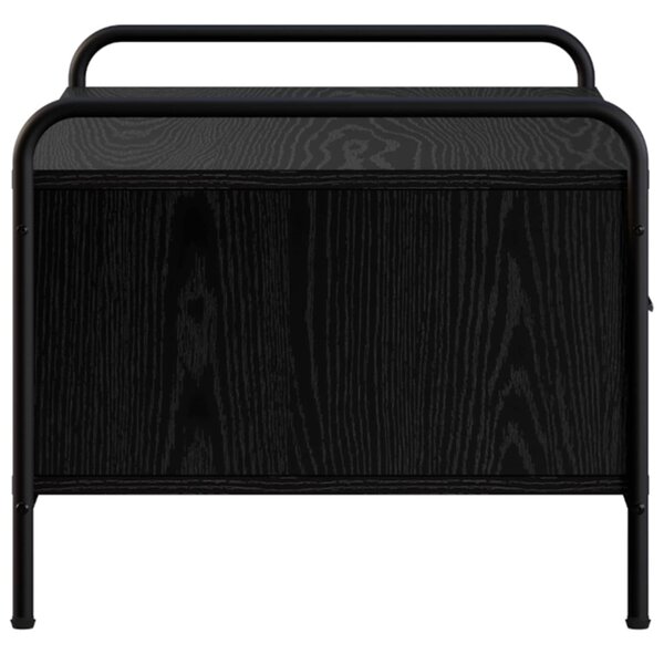 Dohányzóasztal Fekete Tölgy 90 x 49 x 41 cm Szerelt Fa