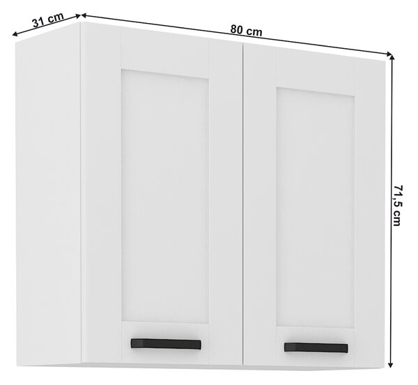 Felsőszekrény Lesana 1 (fehér) 80 G-72 2 F